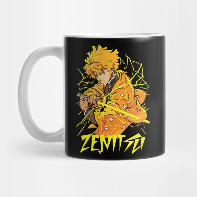 Demon Slayer Zenitsu First Form Glow by Otaku Vibes